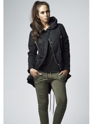 Дамско яке в черно от Urban Classics Ladies Sherpa Lined Cotton Parka   Дамско яке в черно от Urban Classics Ladies Sherpa Lined Cotton Parka