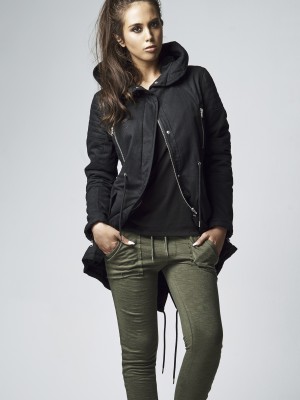 Дамско яке в черно от Urban Classics Ladies Sherpa Lined Cotton Parka   Дамско яке в черно от Urban Classics Ladies Sherpa Lined Cotton Parka