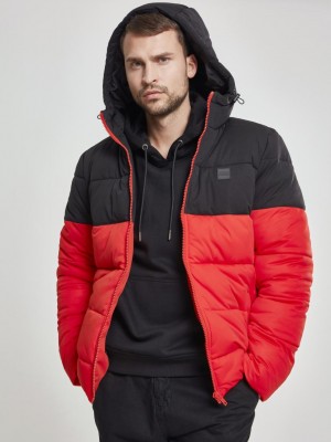 Мъжко зимно яке Urban Classics 2 Tone fireredblk