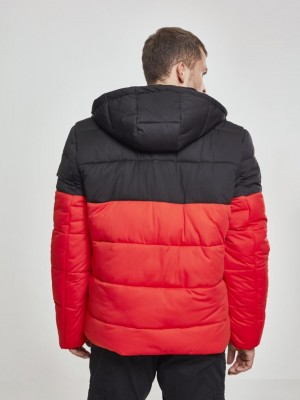 Мъжко зимно яке Urban Classics 2 Tone fireredblk