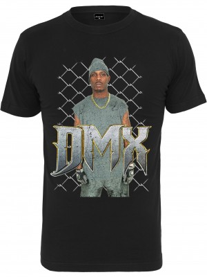 Мъжка тениска в черно Мister Tee DMX Fence 