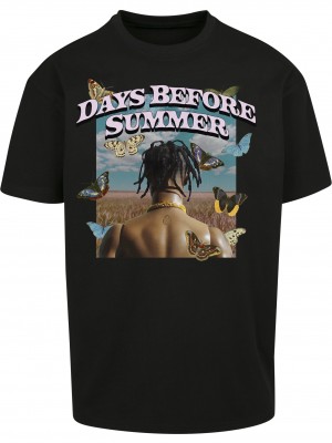 Мъжка тениска в черно Mister Tee Days Before Summer 