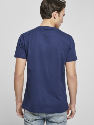 Мъжка тениска в синьо Mister Tee Hustle Hard Always