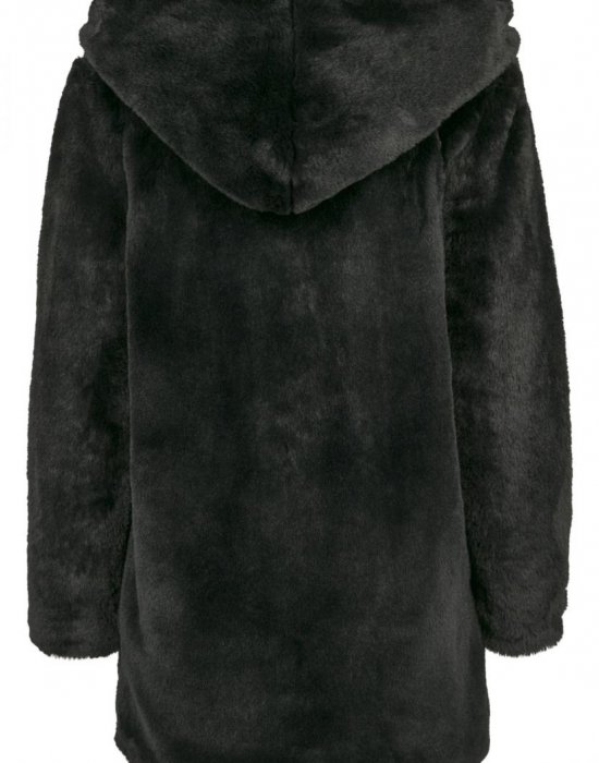 Дамско палто Urban Classics Teddy в черен цвят, Urban Classics, Якета - Complex.bg