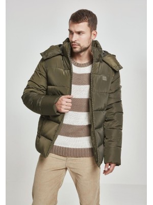 Мъжко зимно яке Urban Classics в цвят маслина