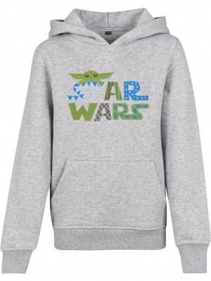 Детски суичър в сиво Mister Tee Star Wars Colorful