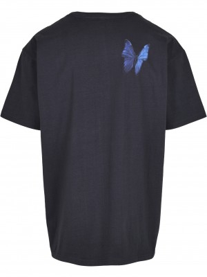 Мъжка тениска в тъмносиньо Mister Tee Le Papillon  Мъжка тениска в тъмносиньо Mister Tee Le Papillon