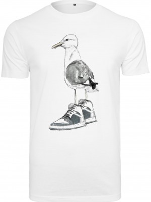 Мъжка тениска в бяло Mister Tee Seagull Sneakers  Мъжка тениска в бяло Mister Tee Seagull Sneakers