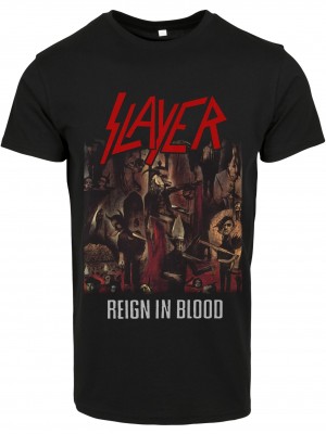 Мъжка тениска в черно Merchcode SLAYER Reign In Blood Мъжка тениска в черно Merchcode SLAYER Reign In Blood