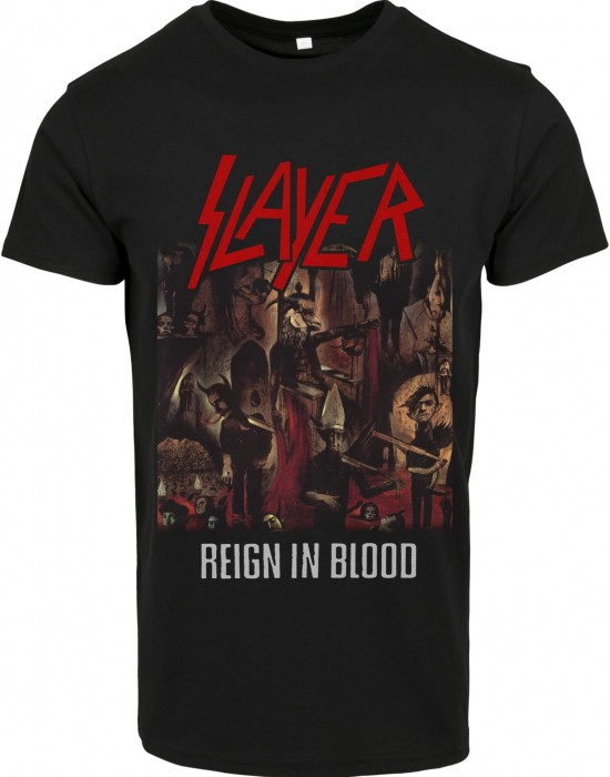 Мъжка тениска в черно Merchcode SLAYER Reign In Blood, MERCHCODE, Тениски - Complex.bg