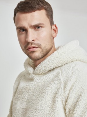 Мъжки суичър Urban Classics Sherpa в бежов цвят