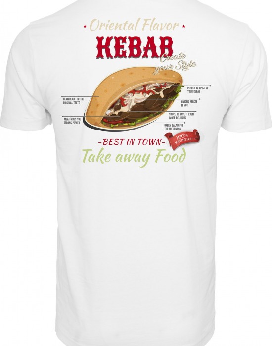 Мъжка тениска Mister Tee Create Your Kebab в бял цвят, Mister Tee, Тениски - Complex.bg