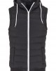 Мъжка жилетка без ръкави в черно Urban Classics Small Bubble Hooded Vest, Urban Classics, Якета - Complex.bg