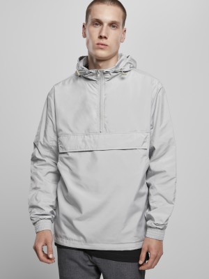 Мъжко яке в сиво Urban Classics Basic Pull Over