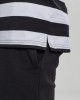 Мъжка тениска на черно-бели райета Urban Classics Block Stripe, Urban Classics, Тениски - Complex.bg