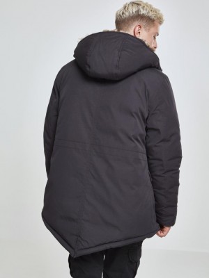 Мъжко зимно яке Urban Classics в черен цвят
