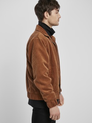 Мъжко яке в кафяво Urban Classics Boxy Corduroy