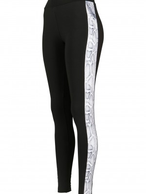 Дамски клин Urban Classics blk/snake в черен цвят Дамски клин Urban Classics blk/snake в черен цвят