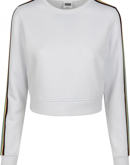 Дамска бяла блуза с цветни ивици Urban Classics, Urban Classics, Блузи - Complex.bg
