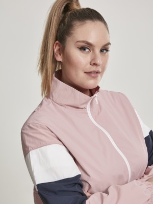 Дамско спортно горнище Urban Classics darkrose/nvy/wht Дамско спортно горнище Urban Classics darkrose/nvy/wht