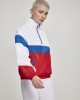 Дамско спортно горнище Urban Classics white/firered/brightblue, Urban Classics, Якета - Complex.bg