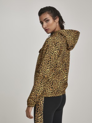Дамско леопардово яке без закопчаване Urban Classics