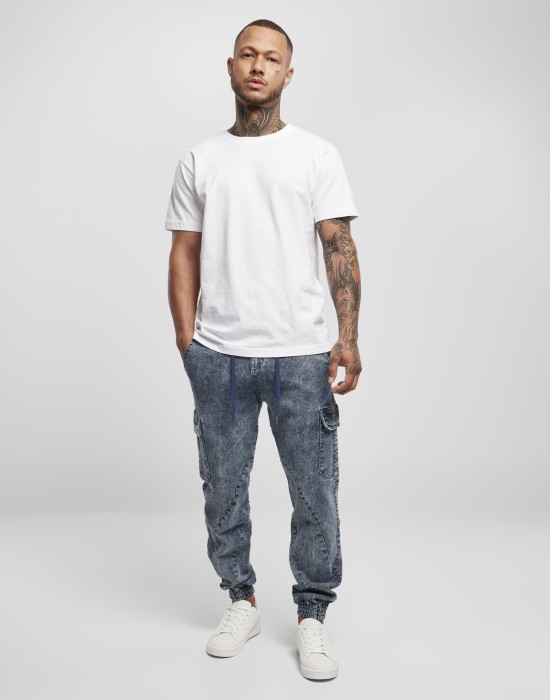 Мъжки дънков карго панталон в синьо Urban Classics Denim Cargo, Urban Classics, Дънки - Complex.bg