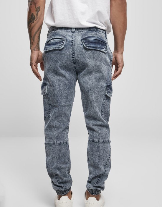 Мъжки дънков карго панталон в синьо Urban Classics Denim Cargo, Urban Classics, Дънки - Complex.bg