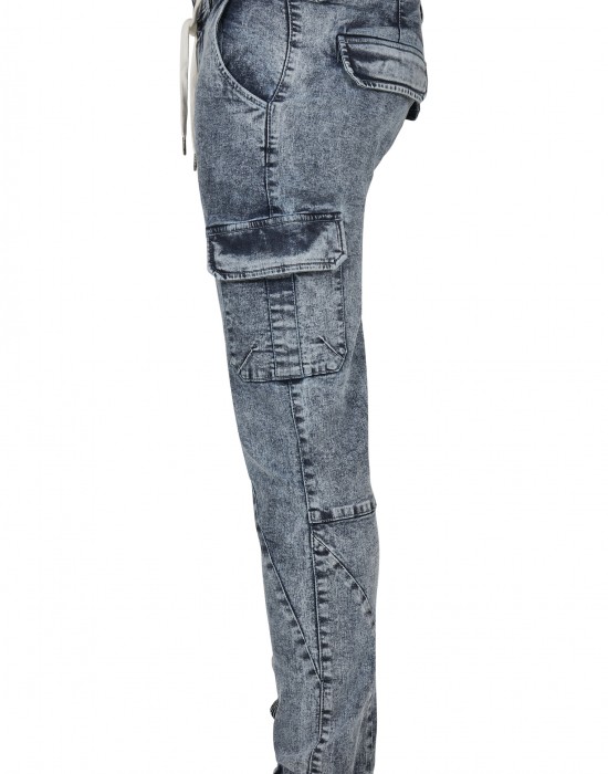 Мъжки дънков карго панталон в синьо Urban Classics Denim Cargo, Urban Classics, Дънки - Complex.bg