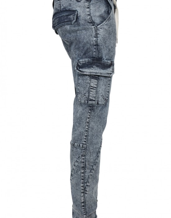 Мъжки дънков карго панталон в синьо Urban Classics Denim Cargo, Urban Classics, Дънки - Complex.bg