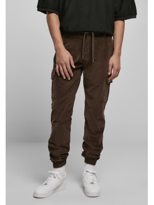 Мъжки карго панталон в кафяво Urban Classics Corduroy 