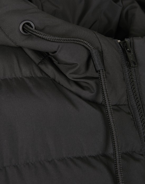 Мъжко зимно яке в черно и сиво Urban Classics Colorblock Bubble, Urban Classics, Зимни якета - Complex.bg