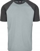 Мъжка тениска Urban Classics с ръкави тип реглан в синьо и сиво dustyblue/charcoal, Urban Classics, Тениски - Complex.bg