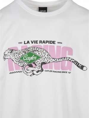 Мъжка бяла тениска Cayler & Sons La Vie Rapide  Мъжка бяла тениска Cayler & Sons La Vie Rapide