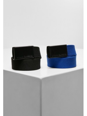 Комплект от 2 броя детски колани в синьо и черно Urban Classics 