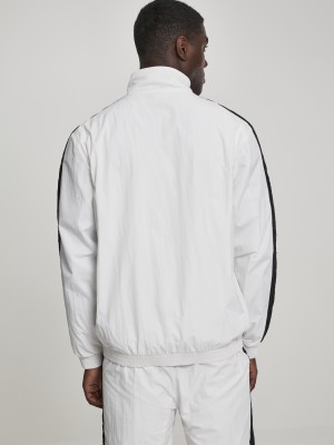 Мъжко бяло горнище Urban Classics wht/blk Мъжко бяло горнище Urban Classics wht/blk
