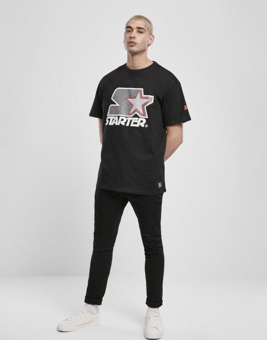 Мъжка тениска Starter Multicolored Logo в черно, STARTER, Тениски - Complex.bg