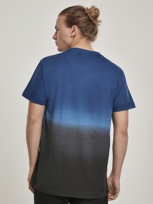 Мъжка тениска Urban Classics Dip Dyed midnightnavy/black