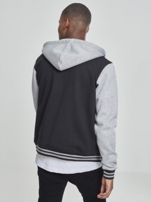 Мъжки суичър Urban Classics в сиво и черно