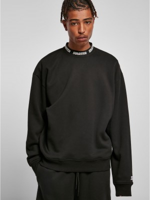 Мъжка блуза Starter Jaquard Rib в черен цвят