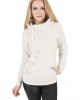 Дамски суичър в бял меланж Urban Classics Raglan High Neck Hoody, Urban Classics, Суичъри - Complex.bg