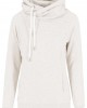 Дамски суичър в бял меланж Urban Classics Raglan High Neck Hoody, Urban Classics, Суичъри - Complex.bg