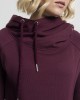 Дамски суичър в тъмночервено Urban Classics Raglan High Neck Hoody, Urban Classics, Суичъри - Complex.bg