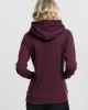 Дамски суичър в тъмночервено Urban Classics Raglan High Neck Hoody, Urban Classics, Суичъри - Complex.bg