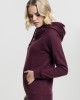 Дамски суичър в тъмночервено Urban Classics Raglan High Neck Hoody, Urban Classics, Суичъри - Complex.bg