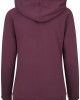 Дамски суичър в тъмночервено Urban Classics Raglan High Neck Hoody, Urban Classics, Суичъри - Complex.bg