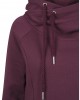 Дамски суичър в тъмночервено Urban Classics Raglan High Neck Hoody, Urban Classics, Суичъри - Complex.bg