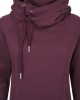 Дамски суичър в тъмночервено Urban Classics Raglan High Neck Hoody, Urban Classics, Суичъри - Complex.bg