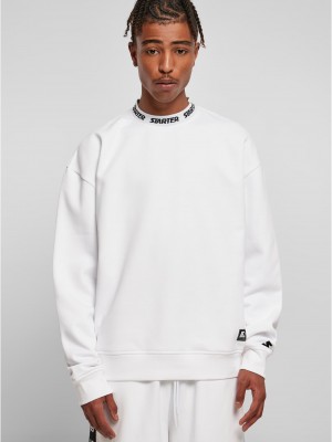 Мъжка блуза Starter Jaquard Rib в бял цвят