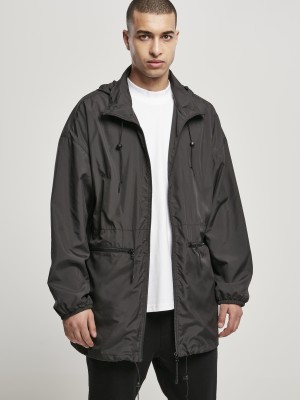 Мъжка дълга черна ветровка Urban Classics Oversized